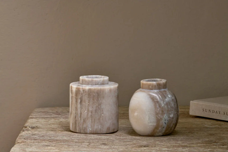 Khari Marble Vase Round