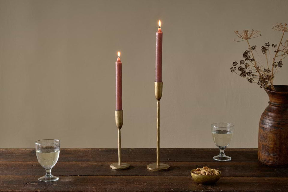 S/2 Rustic Dinner Candle