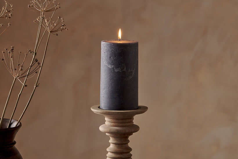 Rustic Pillar Candle L