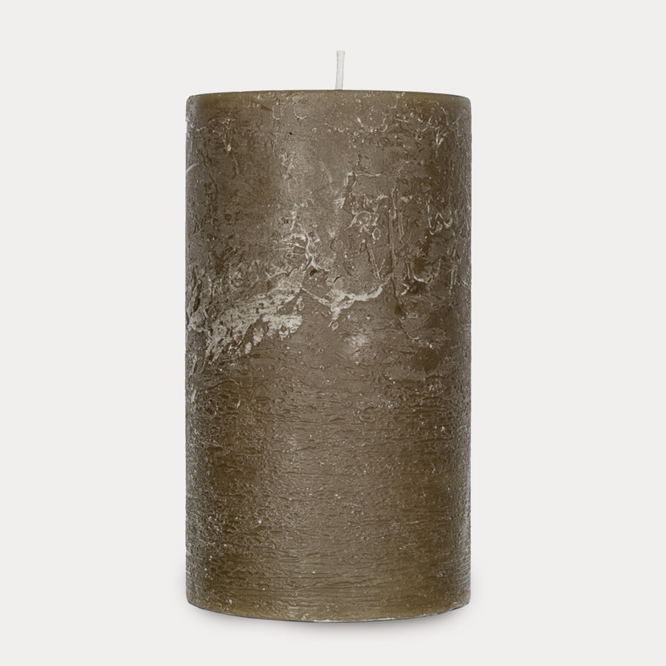 Rustic Pillar Candle L