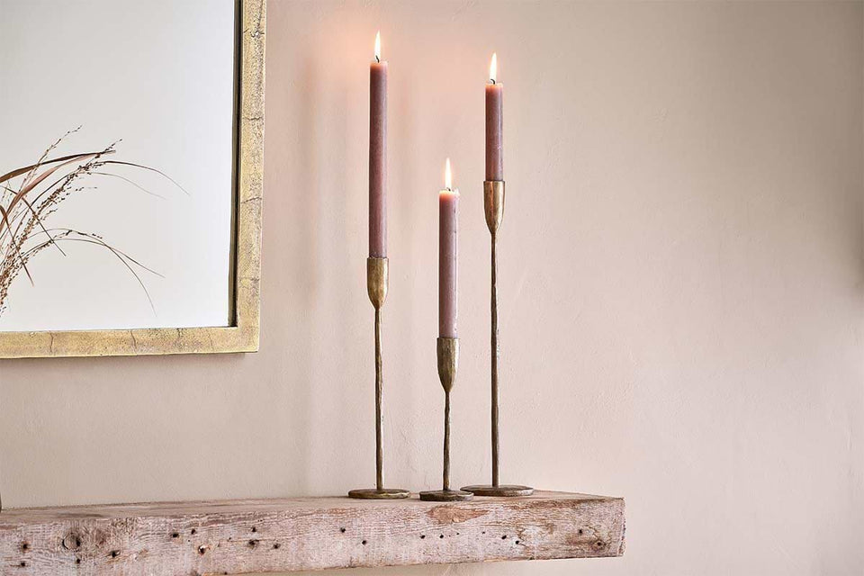 Mbata Brass Candlestick S