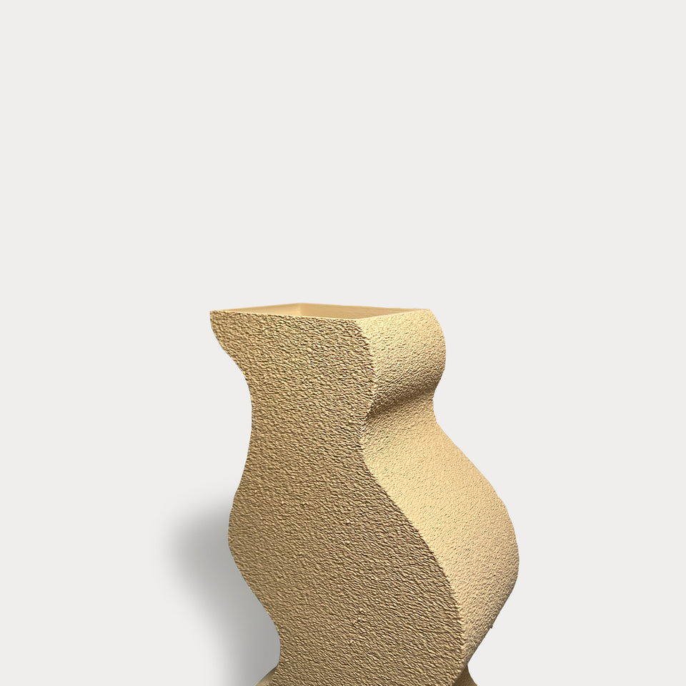 Freehand Vase Beige